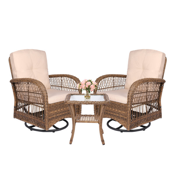 Nautica 3 piece store swivel patio set